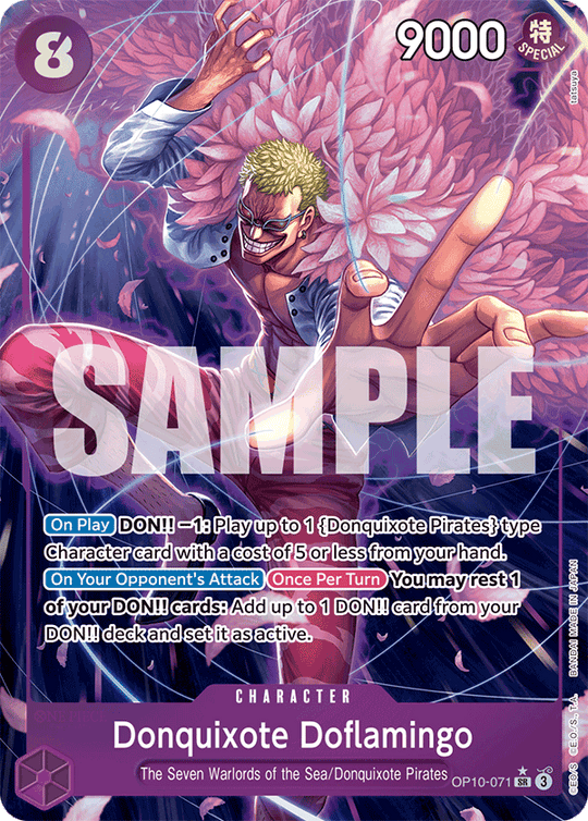 OP10-071, SR, Donquixote Doflamingo (Alternate Art)