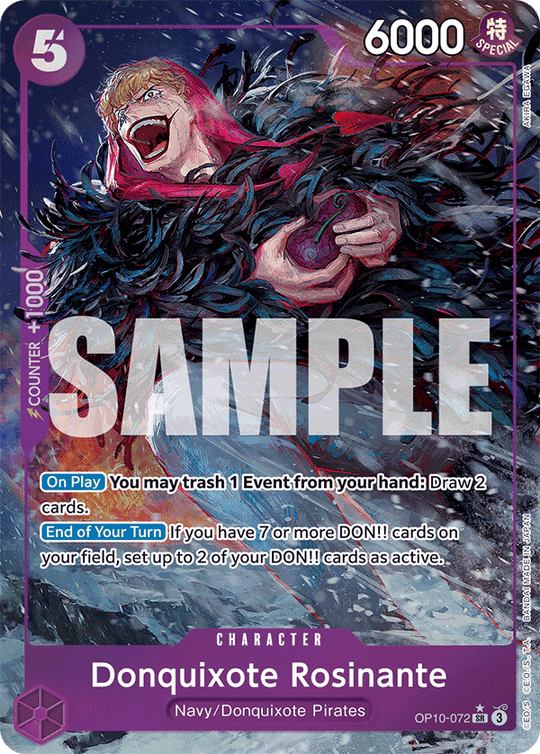 OP10-072, SR, Donquixote Rosinante (Alternate Art)