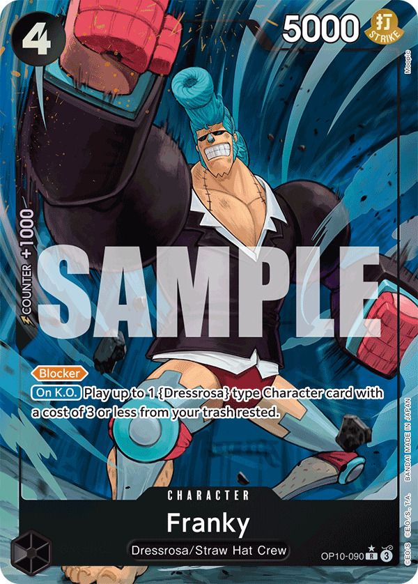 OP10-090, R, Franky (Alternate Art)