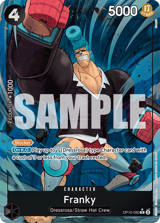 OP10-090, R, Franky (Alternate Art)