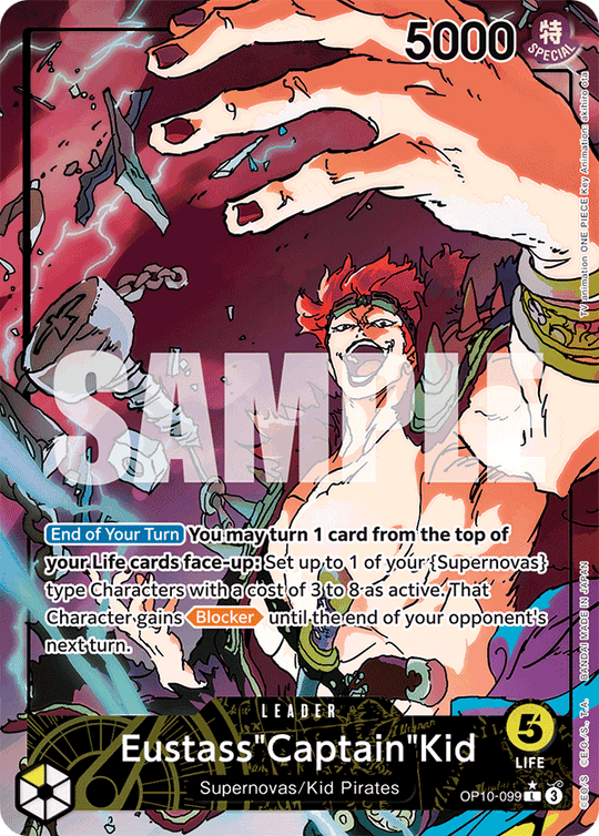 OP10-099, L, Eustass"Captain"Kid (Alternate Art)