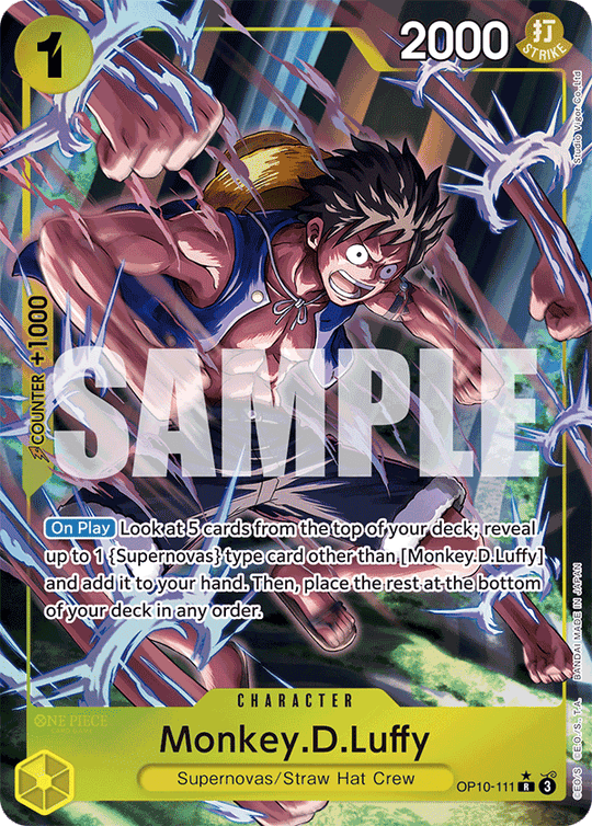 OP10-111, R, Monkey.D.Luffy (Alternate Art)