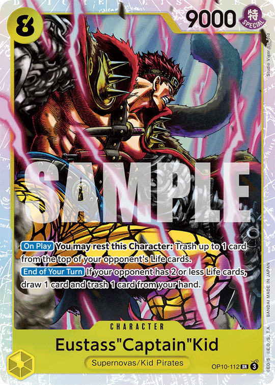 OP10-112, SR, Eustass"Captain"Kid