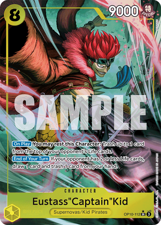 OP10-112, SR, Eustass"Captain"Kid (Alternate Art)