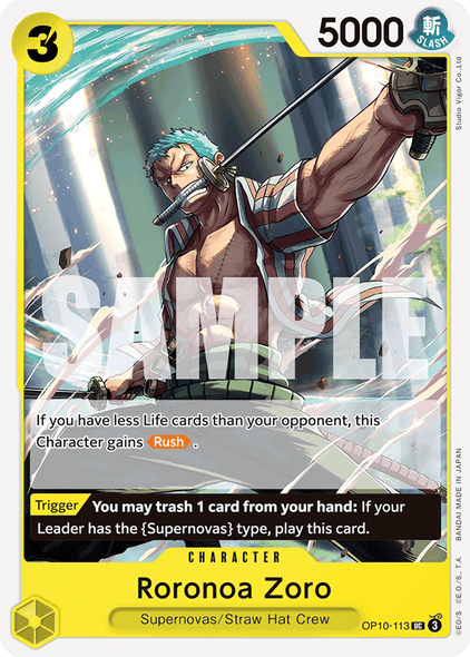 OP10-113, UC, Roronoa Zoro