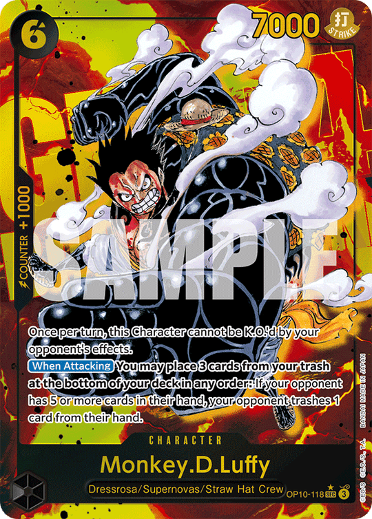 OP10-118, SEC, Monkey.D.Luffy (Alternate Art)