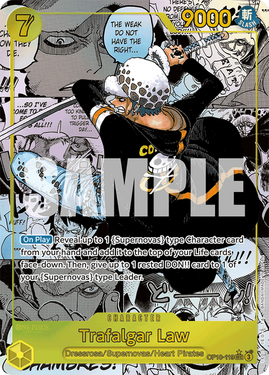 OP10-119, SEC, Trafalgar Law (Manga Alternate Art)