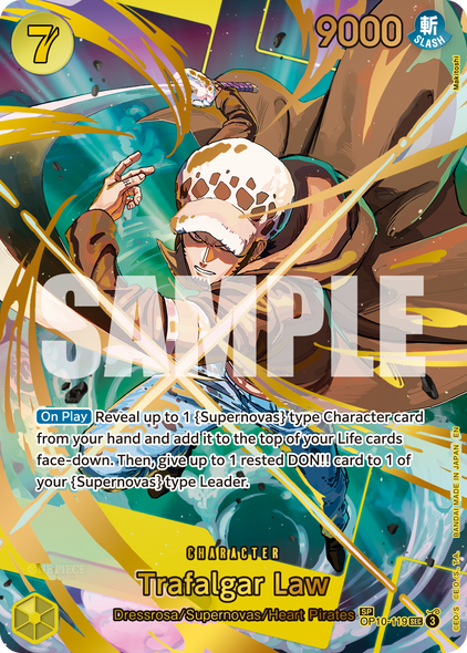 OP10-119, SEC, Trafalgar Law (PRB02 Special Rare)
