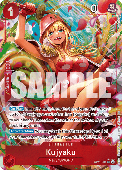 OP11-004, SR, Kujyaku (Alternate Art)