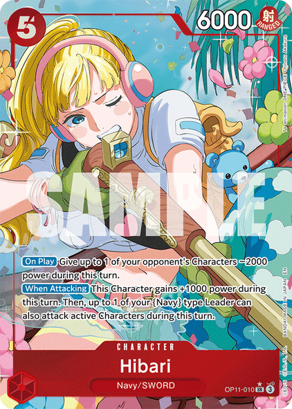 OP11-010, SR, Hibari (Alternate Art)