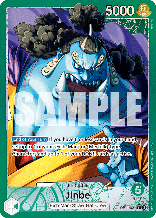 OP11-021, L, Jinbe (Alternate Art)