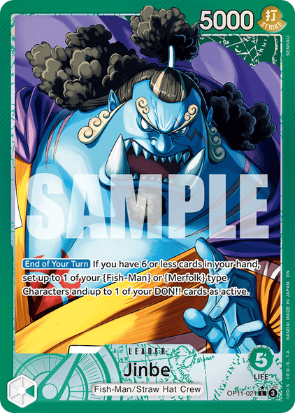 OP11-021, L, Jinbe (Alternate Art)