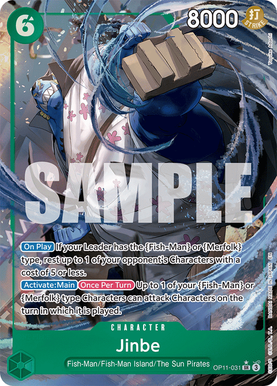 OP11-031, SR, Jinbe (Alternate Art)