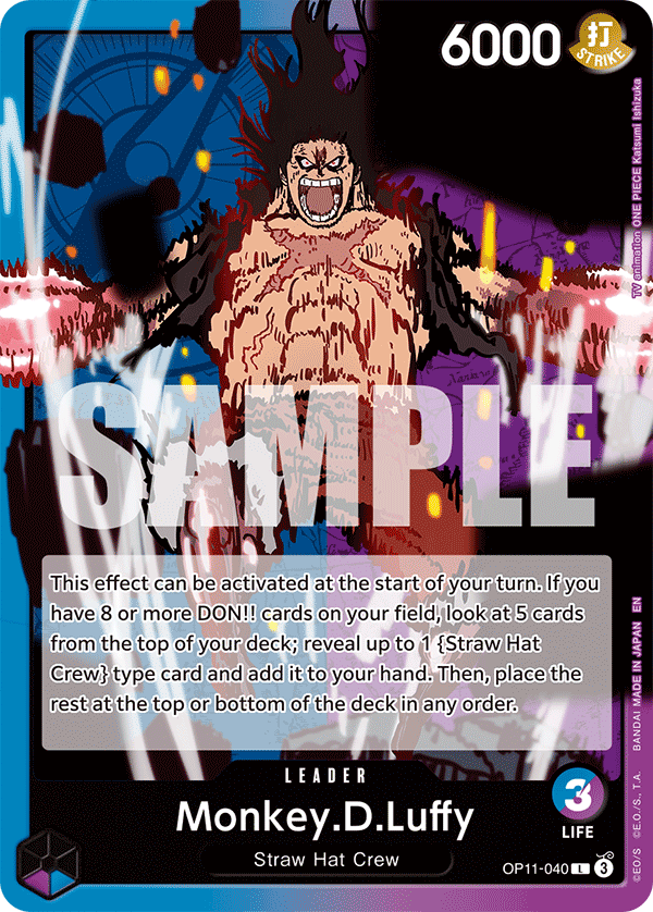 OP11-040, L, Monkey.D.Luffy