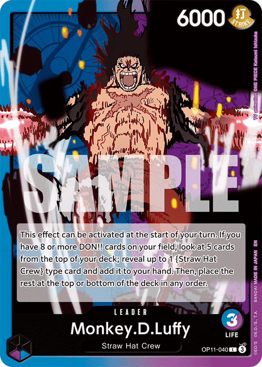 OP11-040, L, Monkey.D.Luffy