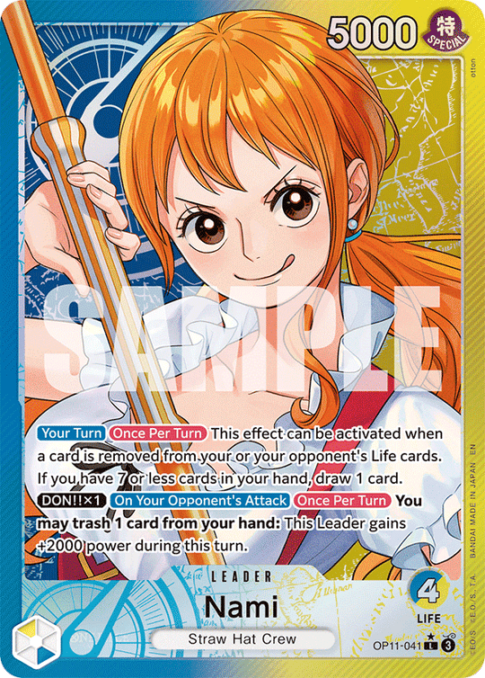 OP11-041, L, Nami (Alternate Art)