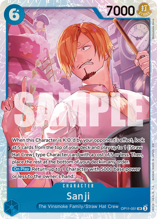 OP11-051, SR, Sanji