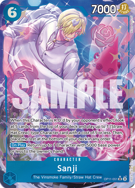 OP11-051, SR, Sanji (Alternate Art)