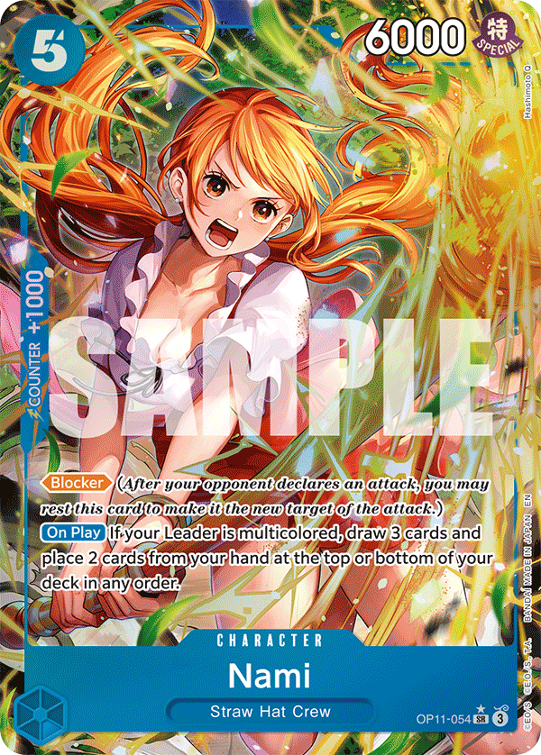 OP11-054, SR, Nami (Alternate Art)