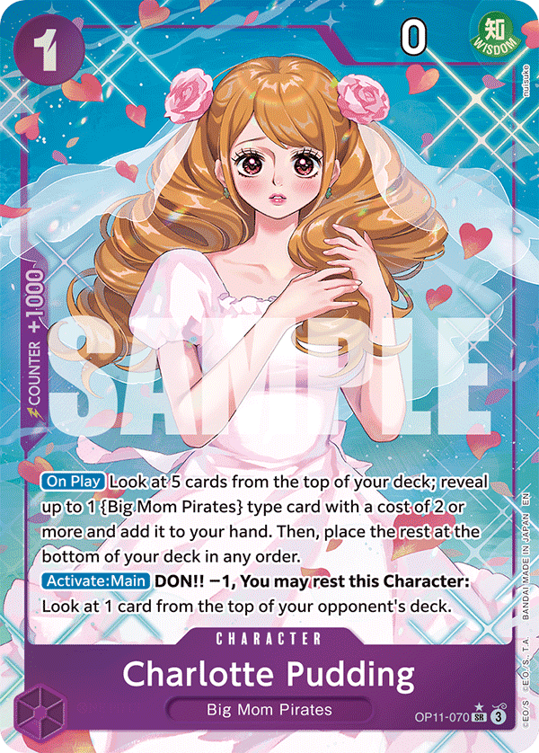 OP11-070, SR, Charlotte Pudding (Alternate Art)