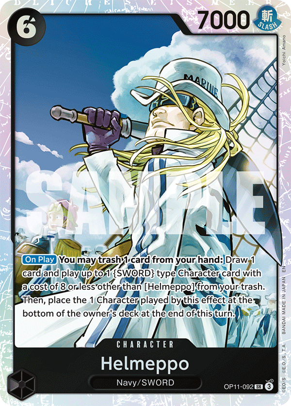 OP11-092, SR, Helmeppo