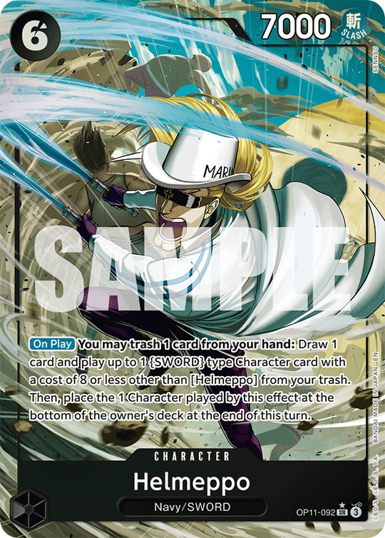 OP11-092, SR, Helmeppo (Alternate Art)