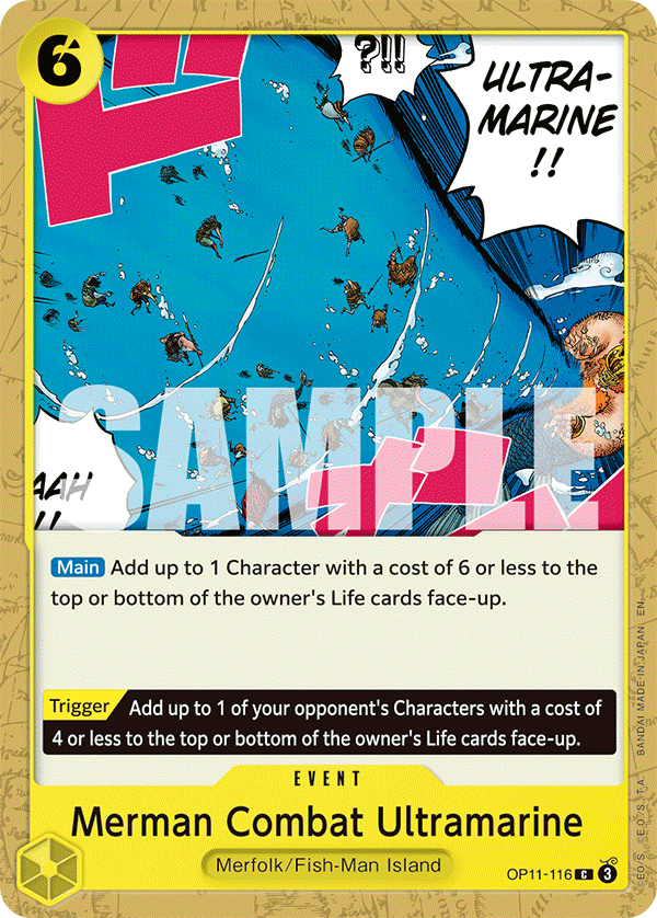 OP11-116, C, Merman Combat Ultramarine