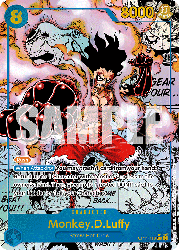 OP11-118, SEC, Monkey.D.Luffy (Manga Art) Kai of Cards OP11-118, SEC, Monkey.D.Luffy (Manga Art) Kai of Cards