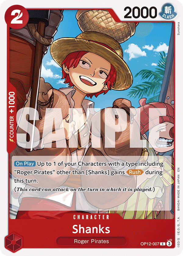 OP12-007, C, Shanks