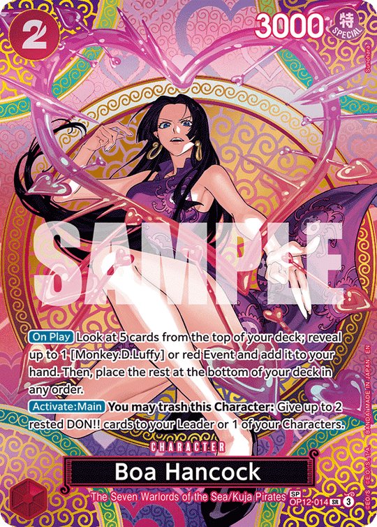 OP12-014, SR, Boa Hancock (OP15 Special Rare)