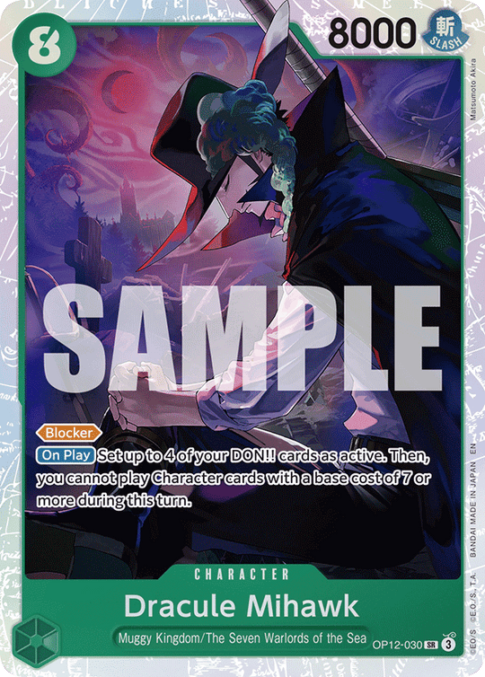 OP12-030, SR, Dracule Mihawk