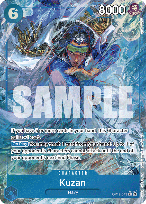 OP12-043, R, Kuzan (Alternate Art)