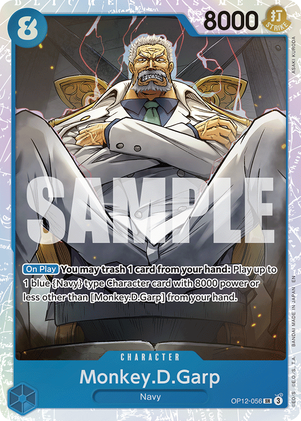 OP12-056, SR, Monkey.D.Garp