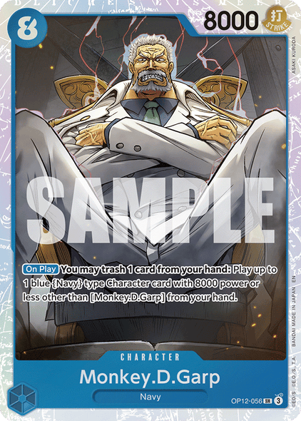 OP12-056, SR, Monkey.D.Garp