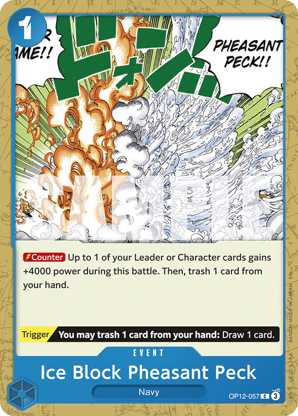 OP12-057, C, Ice Block Pheasant Peck