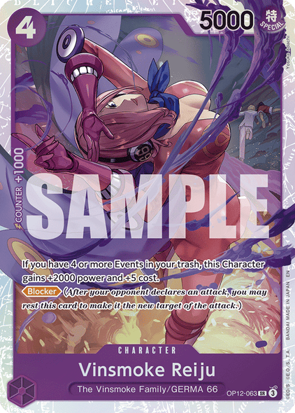 OP12-063, SR, Vinsmoke Reiju