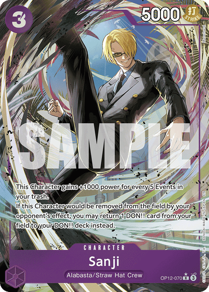 OP12-070, R, Sanji (Alternate Art)