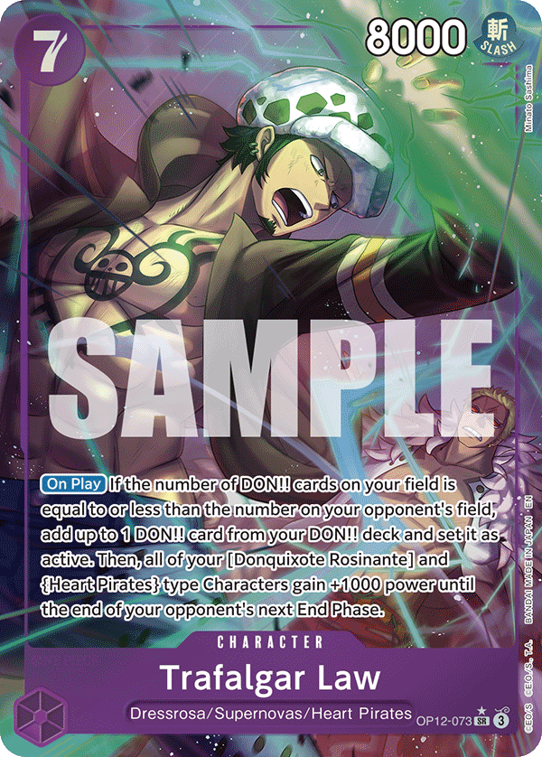 OP12-073, SR, Trafalgar Law (Alternate Art)