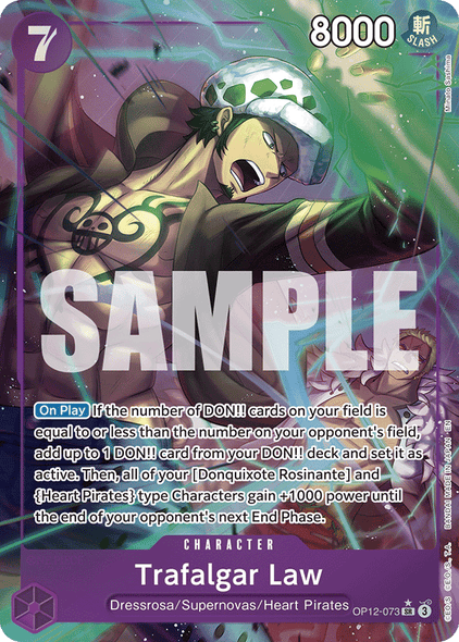 OP12-073, SR, Trafalgar Law (Alternate Art)