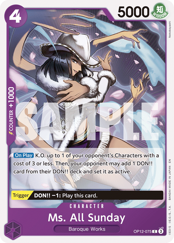 OP12-075, C, Ms. All Sunday