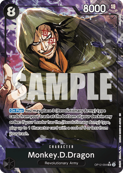OP12-094, SR, Monkey.D.Dragon (Alternate Art)