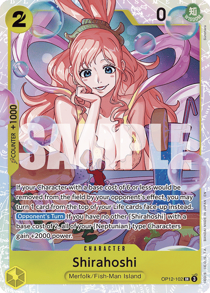 OP12-102, SR, Shirahoshi