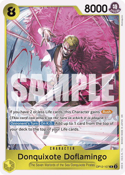 OP12-107, R, Donquixote Doflamingo