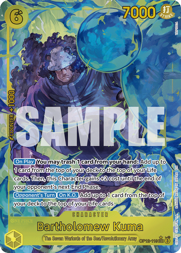OP12-119, SEC, Bartholomew Kuma (Alternate Art)