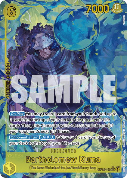 OP12-119, SEC, Bartholomew Kuma (Alternate Art)