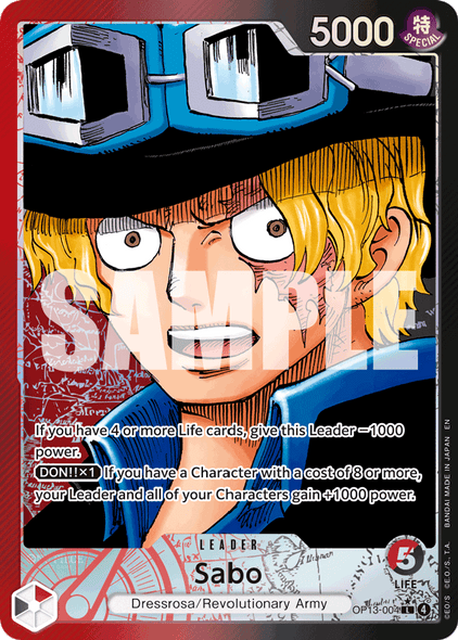 OP13-004, L, Sabo (Alternate Art)