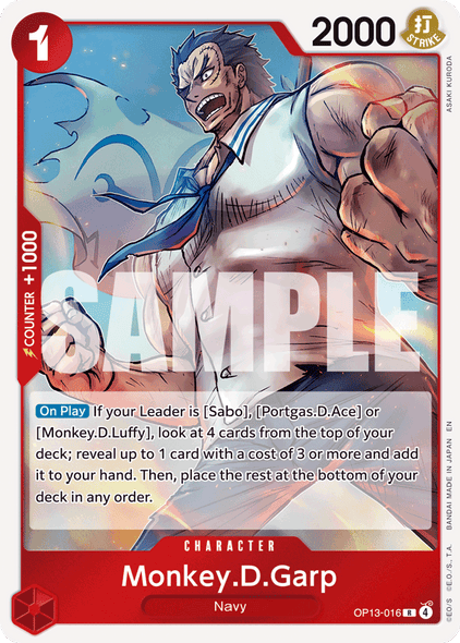 OP13-016, R, Monkey.D.Garp