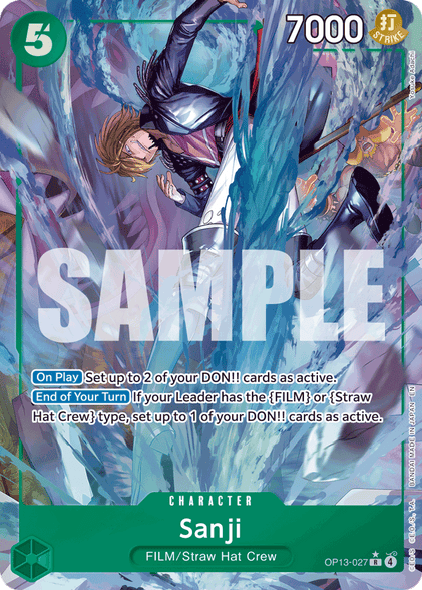 OP13-027, R, Sanji (Alternate Art)