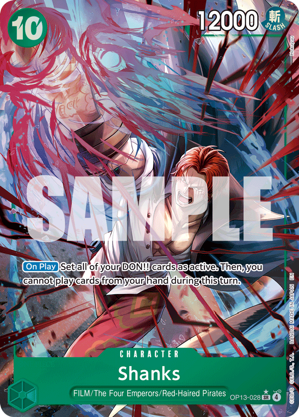 OP13-028, SR, Shanks (Alternate Art)