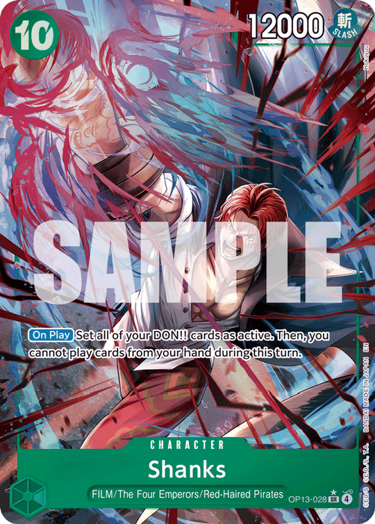 OP13-028, SR, Shanks (Alternate Art)